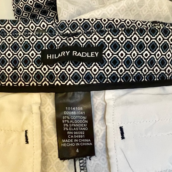 Hilary Radley geometric pattern stretch cropped slim leg pants - Picture 6 of 11